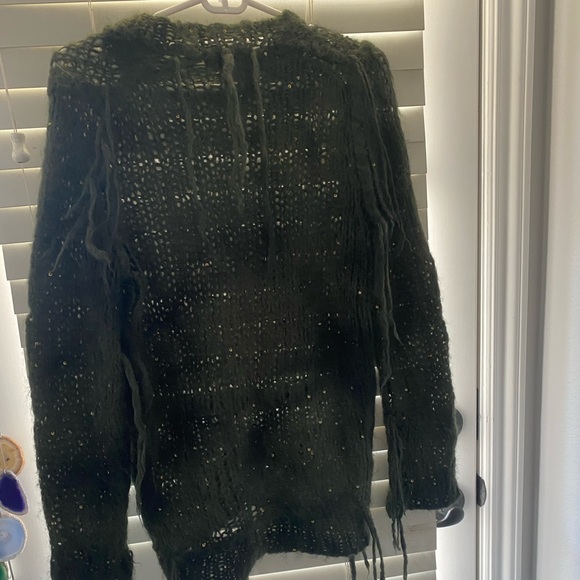 Junya Watanabe Comme Des Garcons 2007 Camo Mohair Distressed Sequin Sweater - Picture 6 of 13